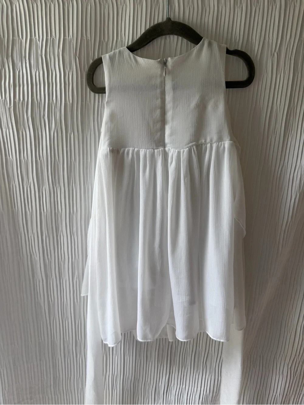 Bow Dream | Elegant Ruffle Chiffon Flower Girl Dress | 2 (2T)
